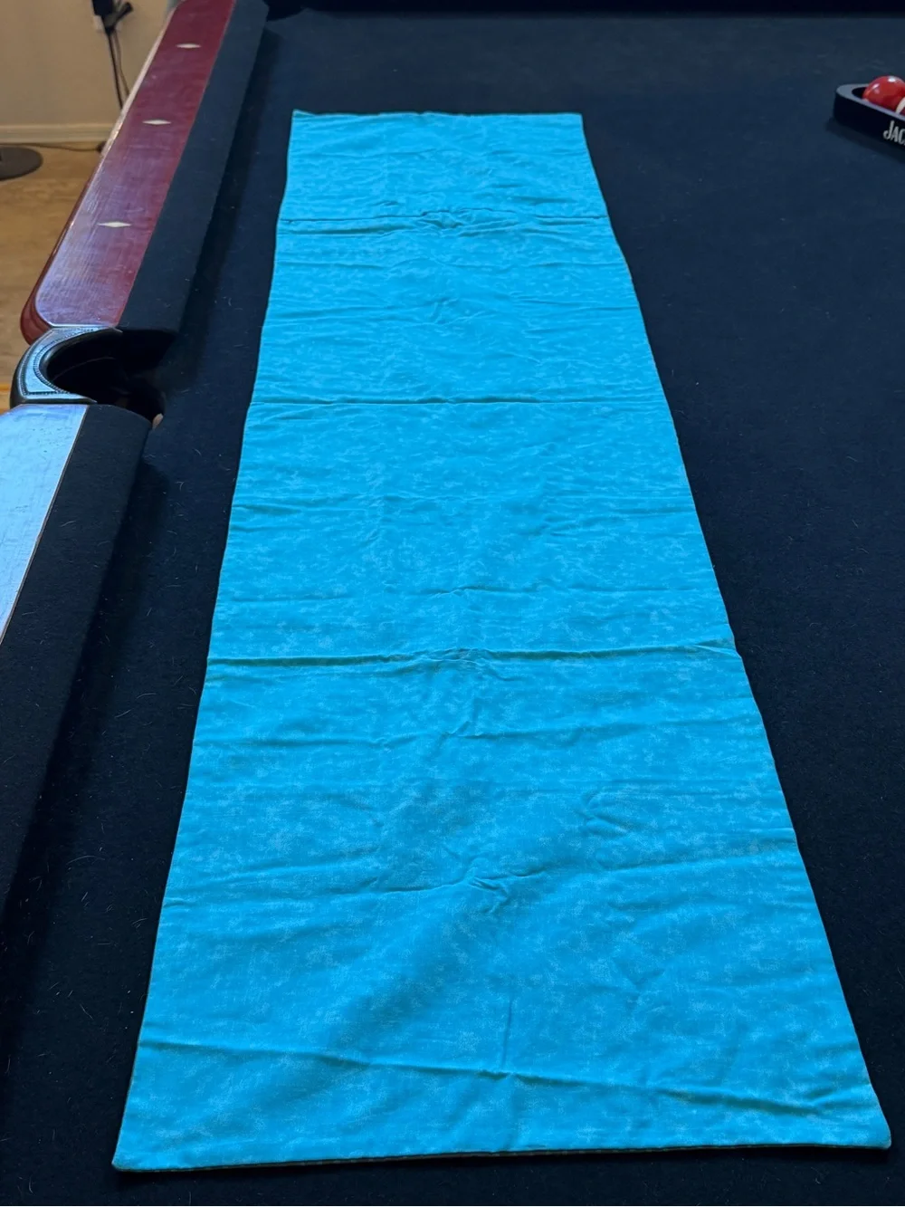 Handmade Floral Stripe Table Runner -  53.5 in by 14 in.
